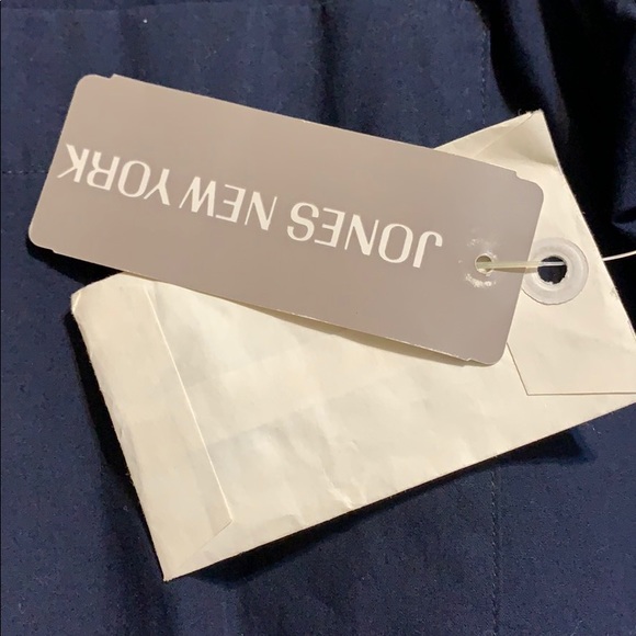 Navy blue sleeveless button down sz 14 Jones of NY - Picture 3 of 5